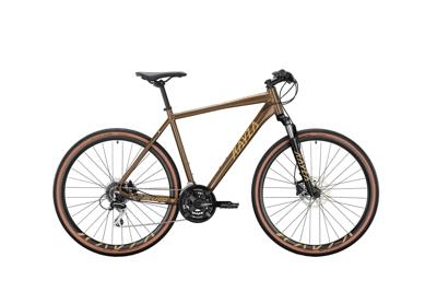 KAYZA crossfiets "alvar 4" mod. 22 bike alvar 4 28/53 diam.24sp brown/sand