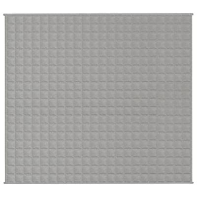 Verzwaringsdeken 200x220 cm 13 kg stof grijs