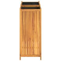 Plantenbak met voering 84x42x100 cm massief acaciahout - thumbnail