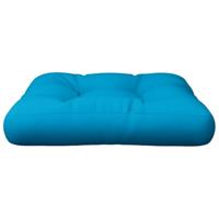 VidaXL Palletkussen 58x58x10 cm stof lichtblauw - thumbnail