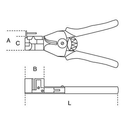 Beta Striptang met knipmechanisme 1143 0,5-6 - 011430001