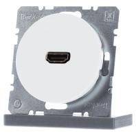 Berker wandcontactdoos HDMI 90G R1-R3 wit 3315432089 - thumbnail