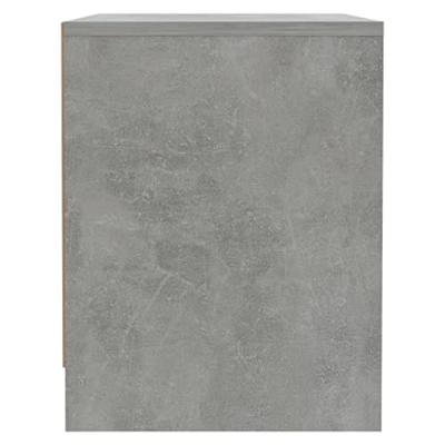 Nachtkastjes 2 st 45x34x44,5 cm bewerkt hout betongrijs Nachtkastjes 2 st 45x34x44,5 cm bewerkt hout betongrijs