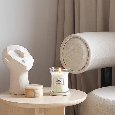 WoodWick linen medium candle - thumbnail