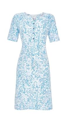 Katoenen nachthemd blauw panterprint