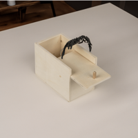 Spin in houten doos - thumbnail