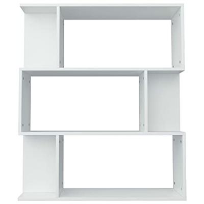 Boekenkast/Kamerscherm 80x24x96 cm spaanplaat wit