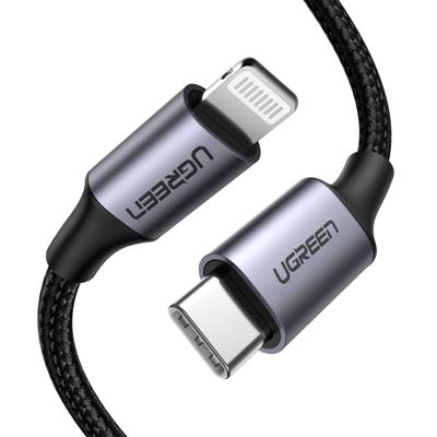 Lightning-kabel - UGREEN - Versterkte Lightning-naar-USB-C-kabel - 1 m - Zwart