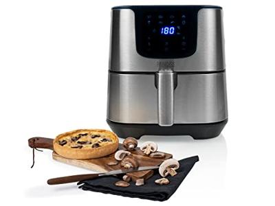 Princess 01.182060.01.001 Airfryer 5.5 l 1700 W Anti-aanbaklaag, Timerfunctie, Oververhittingsbeveiliging, Met display Zwart/zilver - thumbnail