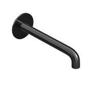 Wastafelkraan Uitloop Hotbath Cobber Rond 18 cm Gepolijst Zwart PVD - thumbnail