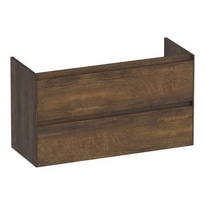 Brauer Inspire - Onderkast Ondiep - 100 cm - met 2 Softclose Lades Greeploos en 1 Sifon Uitsparing - Grove