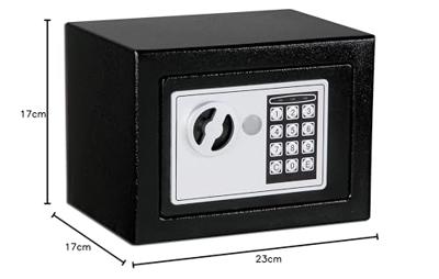 ELEM TECHNIC Elektronische veiligheidskluis 2,9 L 17x23x17 cm