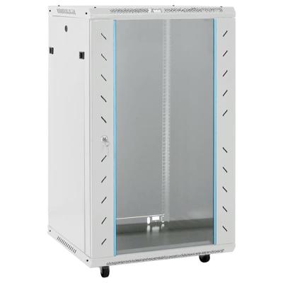 VidaXL Netwerkkast met draaiwieltjes 18u 19" ip20 60x60x100 cm VidaXL Netwerkkast met draaiwieltjes 18u 19" ip20 60x60x100 cm
