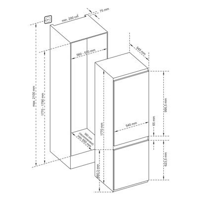 Inventum IKV1788S met NoFrost