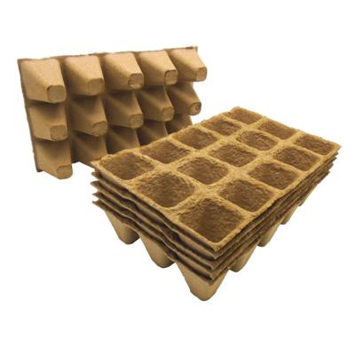 Nature afbreekbare Biopottrays, 4x4x5cm, 6x15st