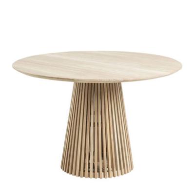 Kave Home Ronde Eettafel 'Jeanette' Teakhout, 120cm, kleur Naturel Kave Home Ronde Eettafel 'Jeanette' Teakhout, 120cm, kleur Naturel
