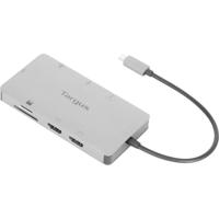 Targus DOCK423EU laptop dock & poortreplicator Bedraad USB 3.2 Gen 1 (3.1 Gen 1) Type-C Zilver - thumbnail