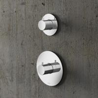 Hotbath Douchethermostaat Buddy Inbouw 1 Stopkraan Chroom of Geborsteld Nikkel - thumbnail