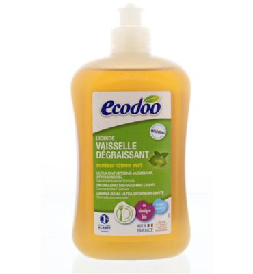 Ecodoo Afwasmiddel vloeibaar ontvettend limoen eco 500 Milliliter
