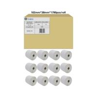 G&G RL-P-S2011-102*38*1790-BK/WT Rol met etiketten 102 x 38 mm Papier Wit 12 rol/rollen Permanent hechtend Universele etiketten - thumbnail
