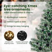 VidaXL Kunstmatige kerstboom sneeuw gevlochten met led licht 150 cm - thumbnail