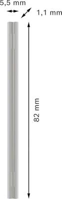 Bosch Accessoires pro schaafmes hm, 82 x 5,5 x 1,1 mm, 2x voor bosch schaafmachines gho en pho | 2608635350 - 2608635903