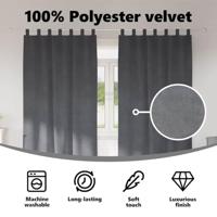 VidaXL Verduisterende gordijnen 2 pcs lichtgrijs 140 x 245 cm fluweel - thumbnail