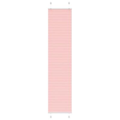 Pliss rolgordijn 45x200 cm stofbreedte 44,4 cm polyester roze