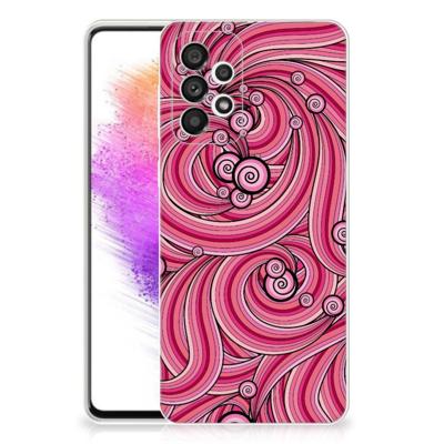 Samsung Galaxy A73 5G | Hoesje maken | Swirl Pink Samsung Galaxy A73 5G | Hoesje maken | Swirl Pink