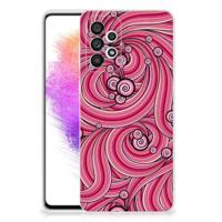 Samsung Galaxy A73 5G | Hoesje maken | Swirl Pink - thumbnail