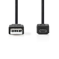 USB 2.0-Kabel | A Male - Micro-B Male | 2,0 m | Zwart - thumbnail