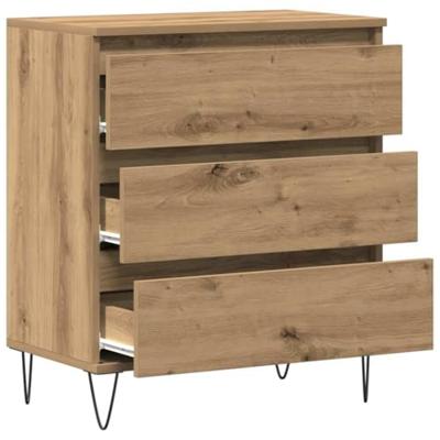 Dressoir met lade Artisan Eiken 60 x 35 x 70 cm Bewerkt hout