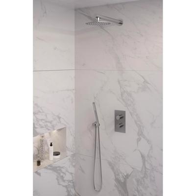Brushed Edition thermostatische inbouw regendouche 3-weg SET | 25cm douchekop | RVS geborsteld PVD