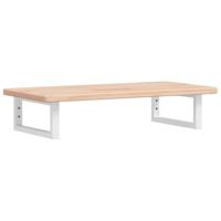 Badkamer wandschap staal en massief eikenhout - thumbnail