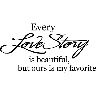 Every love story - Muursticker Every love story - Muursticker