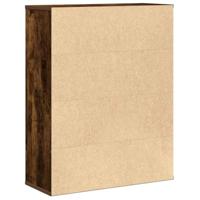 Boekenkast 60x24x76,5 cm bewerkt hout gerookt eikenkleurig - thumbnail