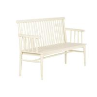 Bank Home ESPRIT Crème Mangohout Hout MDF 150 X 50 X 98 CM - thumbnail