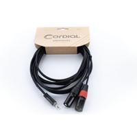 Cordial EY 3 WMM XLR Y-adapter [1x Jackplug male 3,5 mm - 2x XLR-stekker 3-polig] - thumbnail
