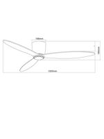 Beacon Houten plafondventilatorAirfusion Radar Ø 132cm - 212883 - thumbnail