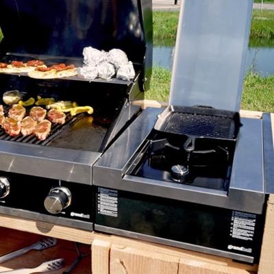 Grandhall zijbrander voor inbouw barbecues