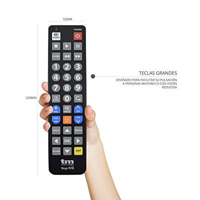 Afstandsbediening TM Electron SAMSUNG, LG, PHILIPS, SONY, PANASONIC Zwart