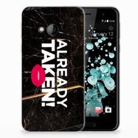 HTC U Play Siliconen hoesje met naam Already Taken Black - thumbnail