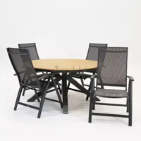 Tuinstoel Vito met Arezzo tafel 150 cm rond - thumbnail