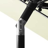 Parasol 3-laags met aluminium paal 3 m zandkleurig - thumbnail