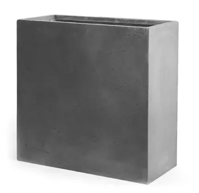 Mcollections terrasafscheiding plantenbak clayfibre 60x22x72 cm grijs