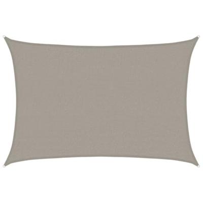 Zonnezeil 160 g/m rechthoekig 2,5x4 m HDPE lichtgrijs Zonnezeil 160 g/m rechthoekig 2,5x4 m HDPE lichtgrijs