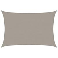Zonnezeil 160 g/m rechthoekig 2,5x4 m HDPE lichtgrijs - thumbnail
