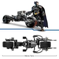LEGO DC Batman 76273 Bouwbare Batman minifiguur en Bat-Pod motorfiets - thumbnail