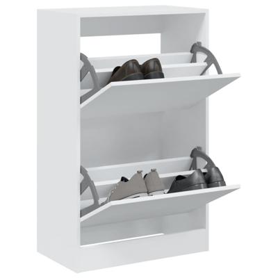 Schoenenkast 60x34x96,5 cm bewerkt hout wit Schoenenkast 60x34x96,5 cm bewerkt hout wit