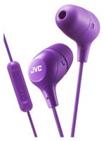 JVC HAFX38MV Marshmallow Oortelefoon Met Microfoon & In-line Afstandsbediening (Violet) - thumbnail